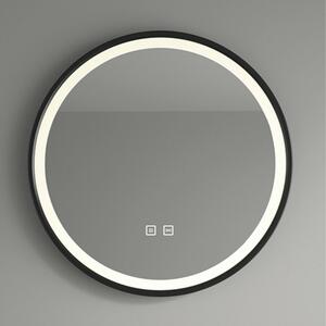 Welland Luxury-Line Vetro LED tükör - fényerő + színhőfok állítás + páramentesítő + óra - Ø 60 cm