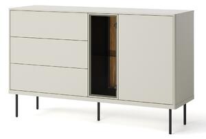 Komód Voloma 102, Laminált forgácslap, 83x134x41cm, Kasmír, Sötét tölgy