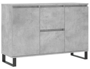Betonszürke forgácslap tálalószekrény 104 x 35 x 70 cm