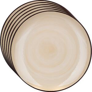 Banquet 6 db sekély tányér szett Palas 27 cm, krém