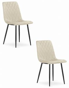 Valora TURIN szék bézs bársony ergonomikus kialakítás x2