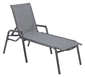 KETTLER CIRRUS SILVER LINE alumínium napozóágy – antracit / szürke