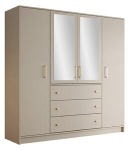 Gardróbszekrény Musum, Laminált forgácslap, 200x196x58cm, Kasmír