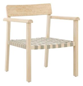 Fotel Dallas 4820, Kárpit, 77x65x67cm, Szürke, Világosbarna, Mangó