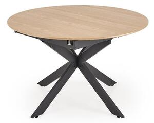 Asztal Houston 1963, 75cm, Fekete, Világos fa