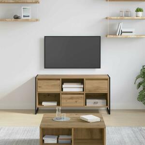 VidaXL TV szekrény fiókkal Művészi tölgy 100 x 36 x 49,5 cm Faanyag
