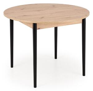 Asztal Houston 1990, 75cm, Artisan tölgy, Fekete, Bükkfa