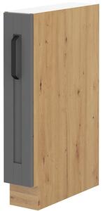 Alsó konyhaszekrény Lucid 15 D CARGO BB (artisan tölgy + dustgrey)