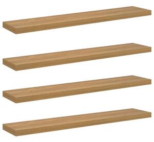 VidaXL Falpolc Falra szerelhető 4 pcs Barna 120 x 23,5 x 4 cm Faanyag