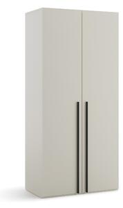 Gardróbszekrény Evareve 101, Laminált forgácslap, 216x100x55cm, Világosbarna
