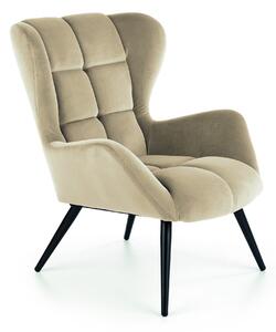 Fotel Houston 1079, Kárpit, 91x75x86cm, Bézs, Fekete