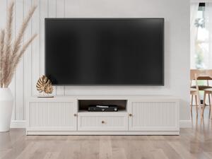 TV-állvány Comfivo Lenitas, Közepes sűrűségű farostlemez, Laminált forgácslap, 44x180x49cm, Kasmír