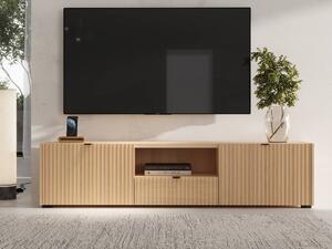 TV-állvány Comfivo Ordo, Közepes sűrűségű farostlemez, Laminált forgácslap, 43x179x40cm, Tölgy