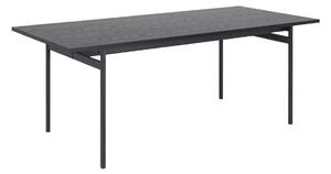 Asztal Norsica Levsori 107, 74x90cm, Fekete hamu
