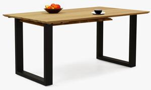 Tömör tölgyfa asztal, bővíthető 160 (+50 cm) x 90 cm