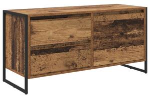 VidaXL TV szekrény fiókkal Öreg fa 100 x 36 x 49.5 cm Faanyag