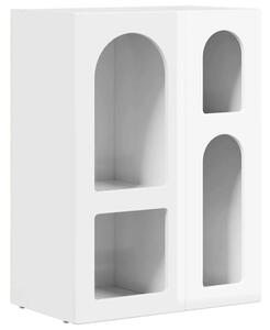 VidaXL Széf Magas Fényű Fehér 59 x 35 x 80.5 cm Faanyag