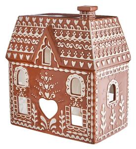 GINGERBREAD kerámia mézeskalács ház 24 cm