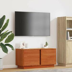 VidaXL TV szekrény Faggyú barna 80 x 35 x 40,5 cm Tömör fenyőfa