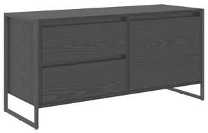 VidaXL TV szekrény fiókkal Fekete tölgy 100 x 36 x 49.5 cm Faanyag