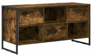 VidaXL TV szekrény fiókkal Füstös tölgy 100 x 36 x 49,5 cm Faanyag