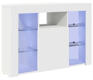 VidaXL Sarok LED TV szekrény Fehér 100x40x68cm Faanyag