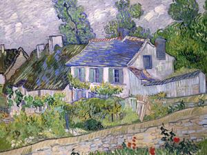 Festmény reprodukció Houses at Auvers - Vincent van Gogh, (40 x 30 cm)