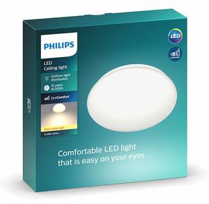Philips 8718699681098 Moire LED mennyezeti lámpatest 10 W 1000 lm 2700K, 25 cm, fehér