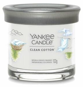 Yankee Candle Signature Tumbler Clean Cottonillatgyertya kis üvegben , 122 g