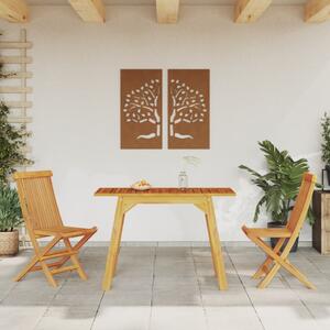 VidaXL tömör akácfa kerti étkezőasztal 110 x 56 x 75 cm