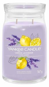 Yankee Candle Signature, Lemon Lavender illatgyertya nagy üvegben , 567 g