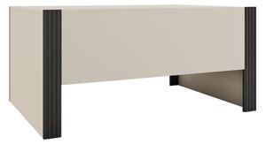 Dohányzóasztal Vocio, Laminált forgácslap, 50x72cm, Fekete, Kasmír
