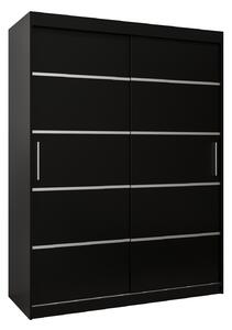 Ruhásszekrény 180 cm Verika 1 180 (fekete)
