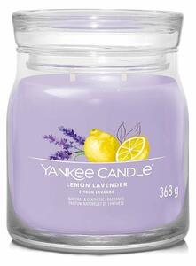 Yankee Candle Signature Lemon Lavender illatos gyertya közepes üvegben, 368 g