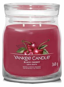 Yankee Candle Signature Black Cherry illatos gyertya közepes üvegben, 368 g