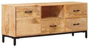 VidaXL Tévéállványok fiókkal Barna 110 x 30 x 46 cm Tömör Mangófát