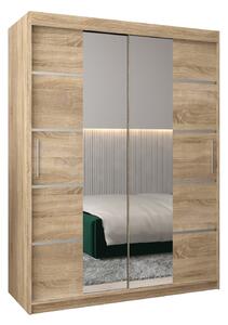 Ruhásszekrény 150 cm Verika 4 150 (sonoma tölgy)