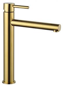 Mexen Elba magasított fürdőszobai mosdó csaptelep - arany (74110-50)