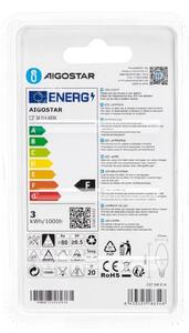 LED izzó Gyertya 3W E14 Természeres fehér Aigostar