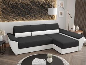 Z0ND0 Sarok ülőgarnitúra Radiant L3 (fekete + fehér) (J). 1057469