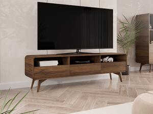 TV-állvány Focos, Laminált forgácslap, 53x180x39cm, Dió