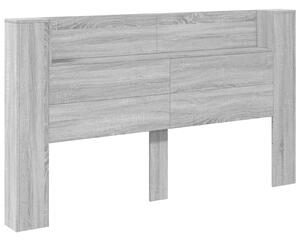 VidaXL Fejtámla polcokkal Szürke Sonoma 180 x 16,5 x 103,5 cm Faanyag