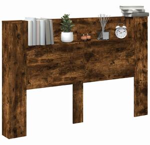 VidaXL Fejtámla polcokkal Füstölt tölgy 160 x 16,5 x 103,5 cm Faanyag