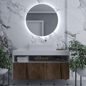 Kerek fürdőszoba tükör LED világítással E2