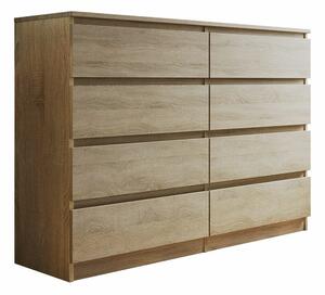 Komód Comfivo Structor III, Laminált forgácslap, 100x138x40cm, Sonoma tölgy