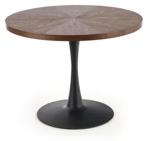 Asztal Houston 894, 75cm, Dió, Fekete