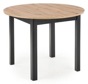Asztal Houston 961, 76cm, Artisan tölgy, Fekete
