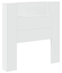 VidaXL Fejtámla LED -es lámpákkal Fehér 100 x 16,5 x 103,5 cm Faanyag