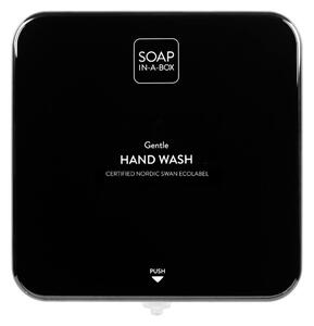 Soap-In-A-Box fényes fekete szappan adagoló, előlap