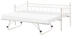 Heverő Fém LOUANNEC 90 x 200 cm Kihúzható Bézs